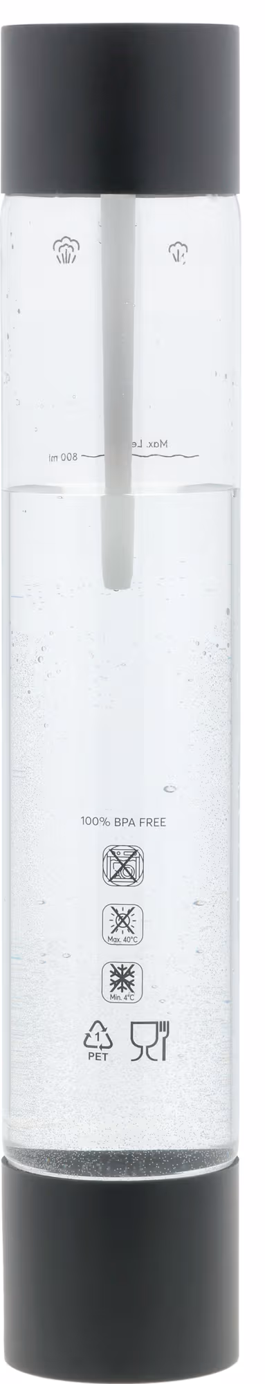 Nordic Sense Svart Kolsyreflaska 800ml