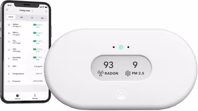 Airthings View Plus Avancerad Luftkvalitetsmätare