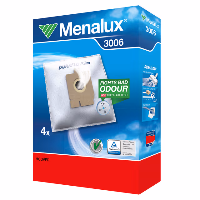 Menalux 3006 Dammsugarpåsar till Hoover Freespace Evo