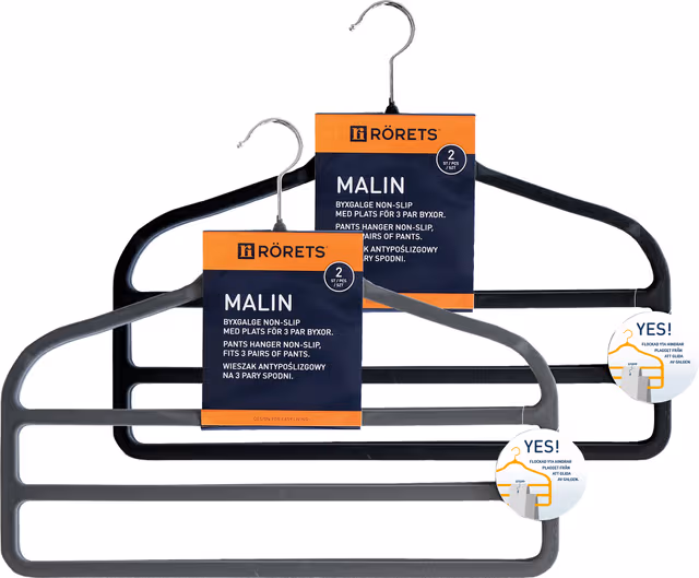 Rörets Malin Klädhängare 2-Pack