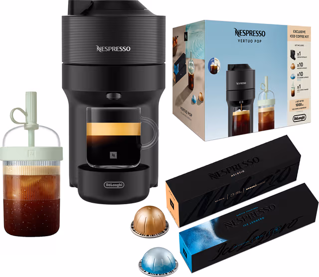 Nespresso Vertuo Pop ENV90.B Värdepaket - Svart