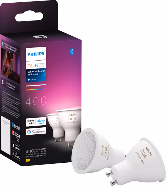 Philips Hue GU10 4.2W LED 2-Pack