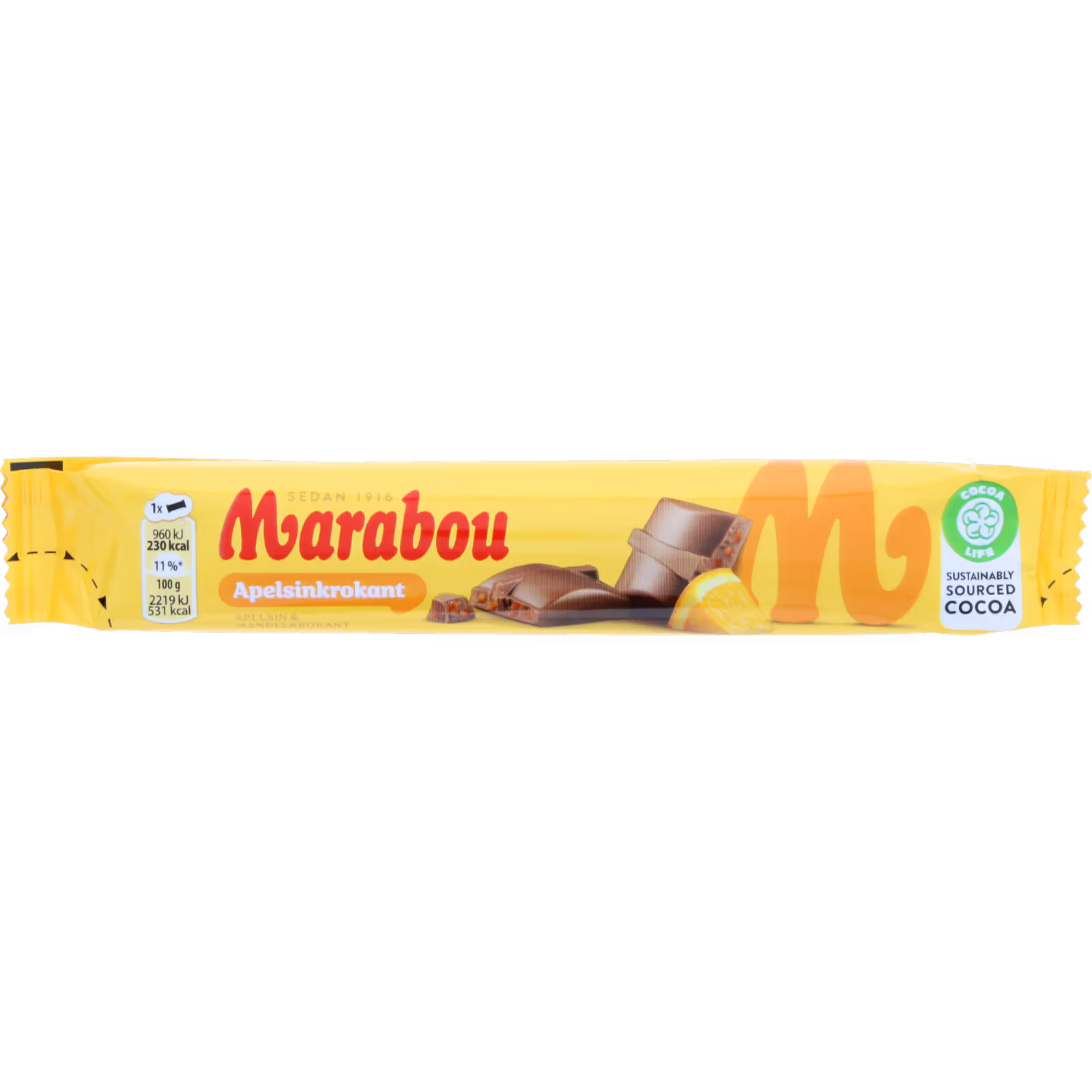 Marabou Apelsinkrokant Chokladkaka 43g
