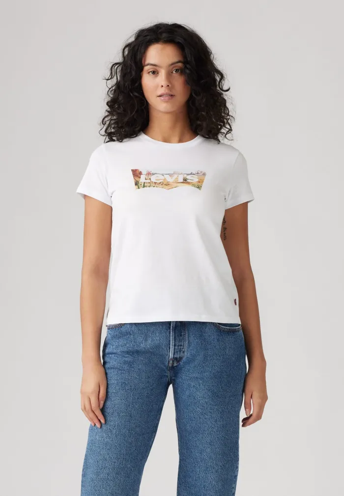 Levi's Perfect Printed Tee - Bright White