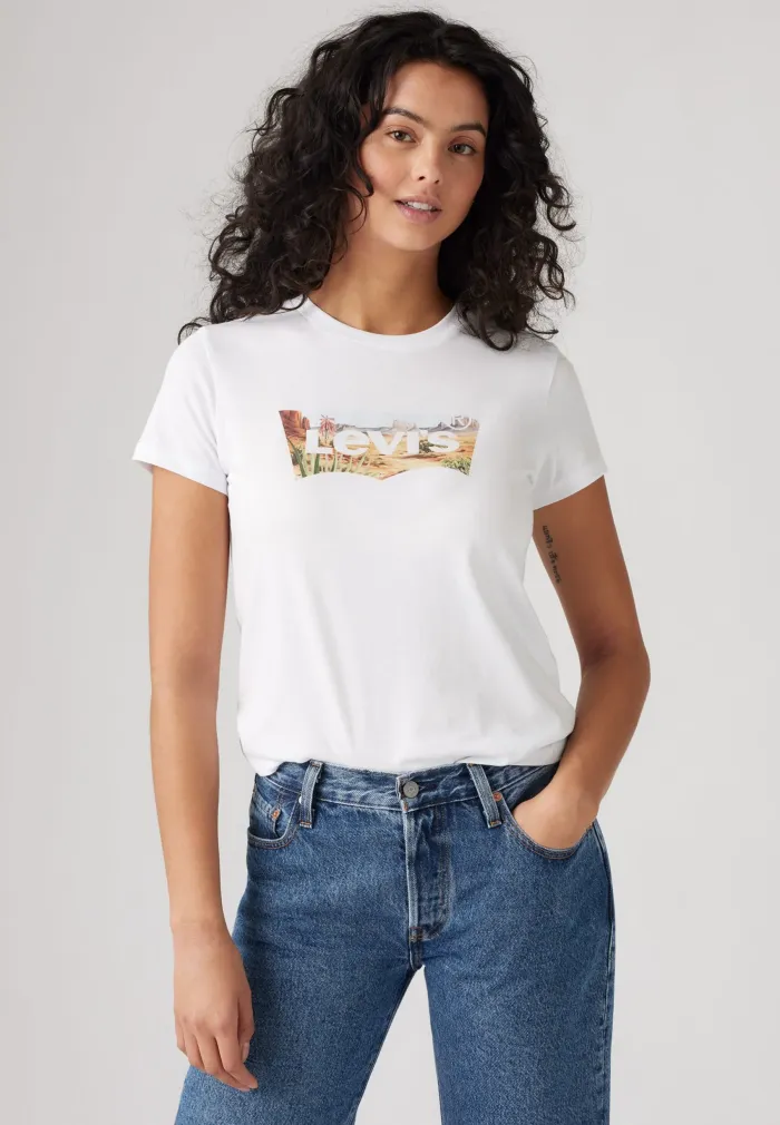 Levi's Perfect Printed Tee - Bright White