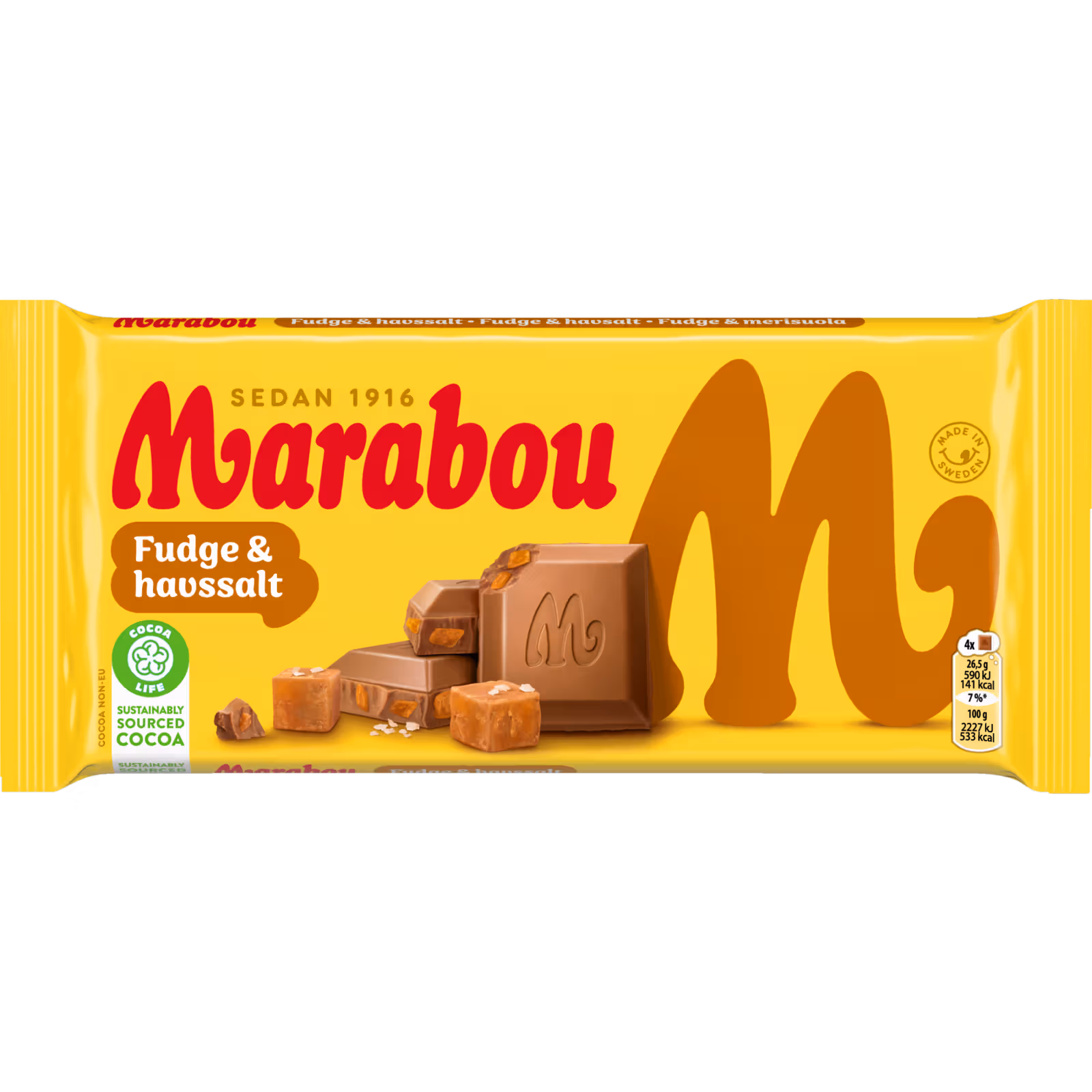 Marabou Fudge & Havssalt Chokladkaka 185 g