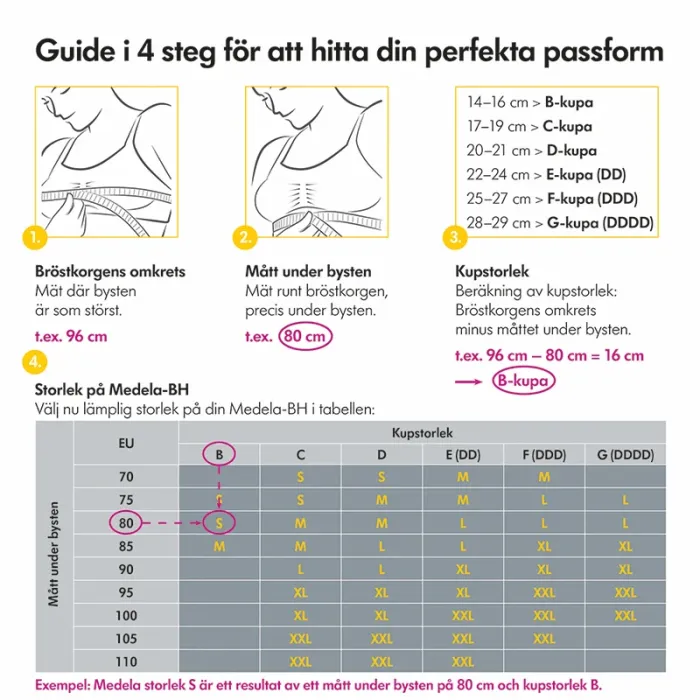 Medela Amnings- och Pumpnings-BH Vit S
