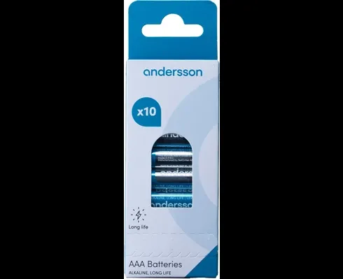 Andersson LR03 AAA Alkaline Batteries 10-Pack