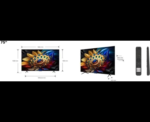 TCL 75C61B 75-Inch 4K UHD Smart TV