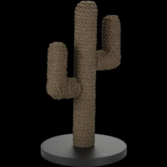 Lotte Cactus-Shaped Wooden Scratch Post 60x35cm