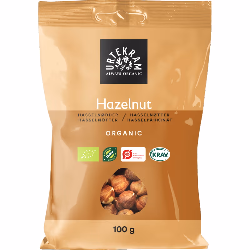 Ekologiska Hasselnötter 100g av Urtekram
