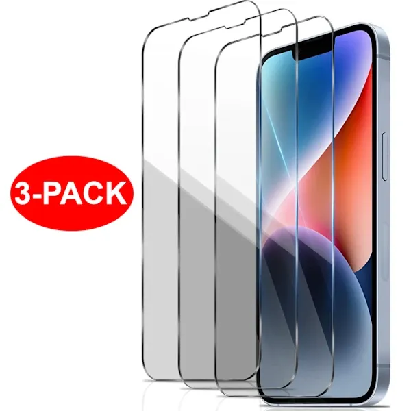 iPhone 13/13 Pro Härdat Glas Skärmskydd, 3-Pack
