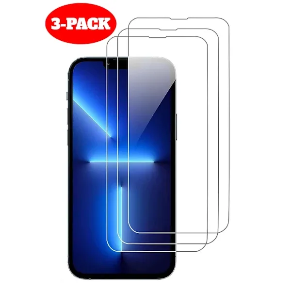 iPhone 13/13 Pro Härdat Glas Skärmskydd, 3-Pack
