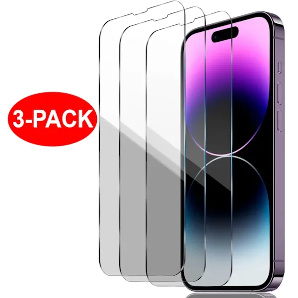 iPhone 14 Pro Härdat Glas Skärmskydd, 2-Pack
