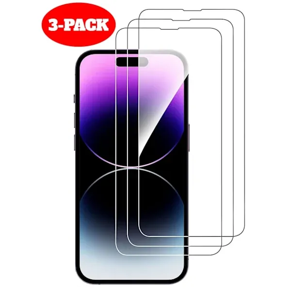 iPhone 14 Pro Härdat Glas Skärmskydd, 2-Pack
