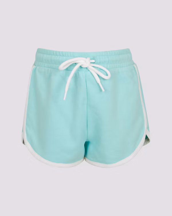 Ljusturkos Barnshorts i Sweat Material