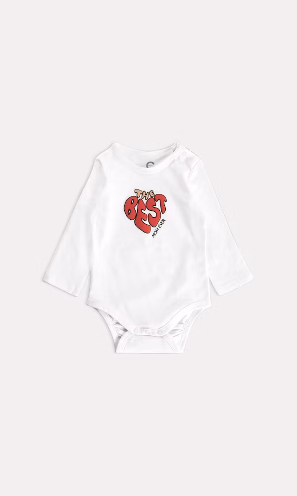 Vit Långärmad Body för Baby