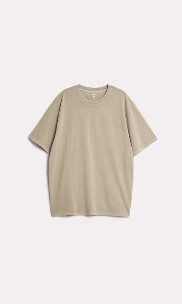 Herr Loose Fit Ljusgrön T-shirt