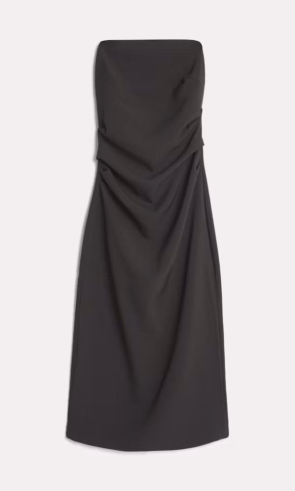 Elegant Svart Midi Tubklänning Dam
