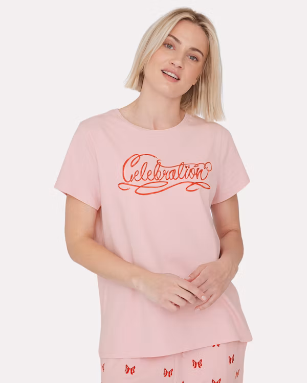 Dam Pyjamasöverdel i Ljusrosa - Cubus