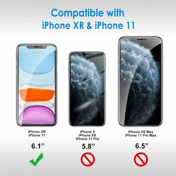 2-pack iPhone 11 Härdat Skärmskydd
