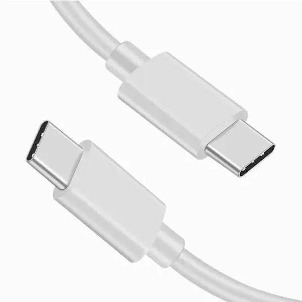 2-Pack 2m USB-C Snabbladdningskablar - Vit
