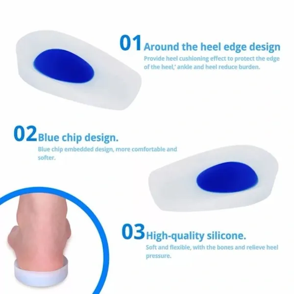 Tvåpack Silikon Hälinlägg - Transparent Röd
