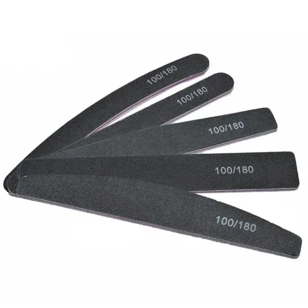 Dubbelsidiga Nagelfilar 100/180, Svart, 5st