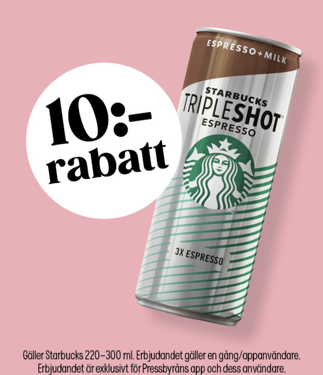 10 kr smakrabatt Starbucks!☕️