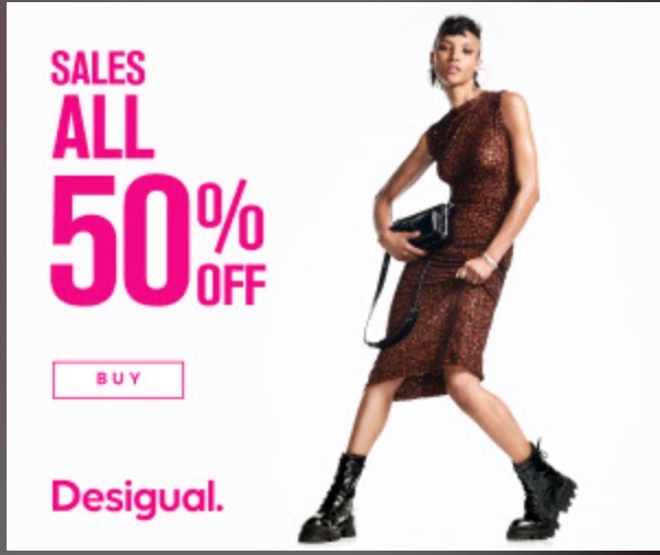 Desigual - 50 % rabatt!