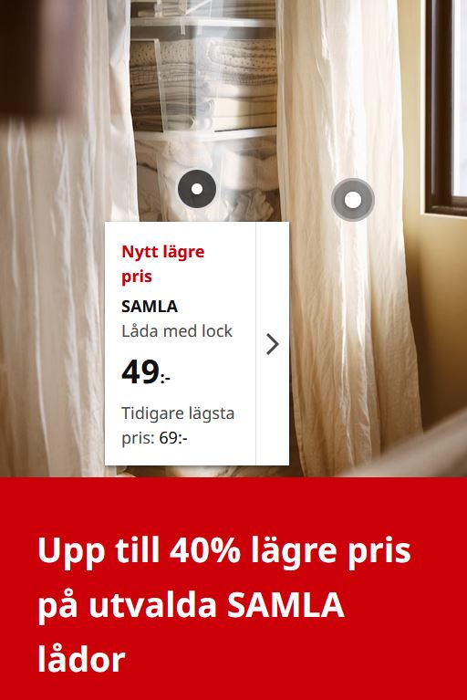 Nytt lägre pris på flera populära varor hos IKEA