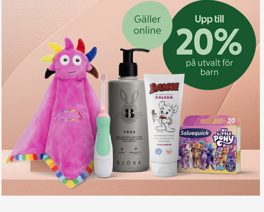 Apotek Hjärtat - 20% rabatt på produkter för barn