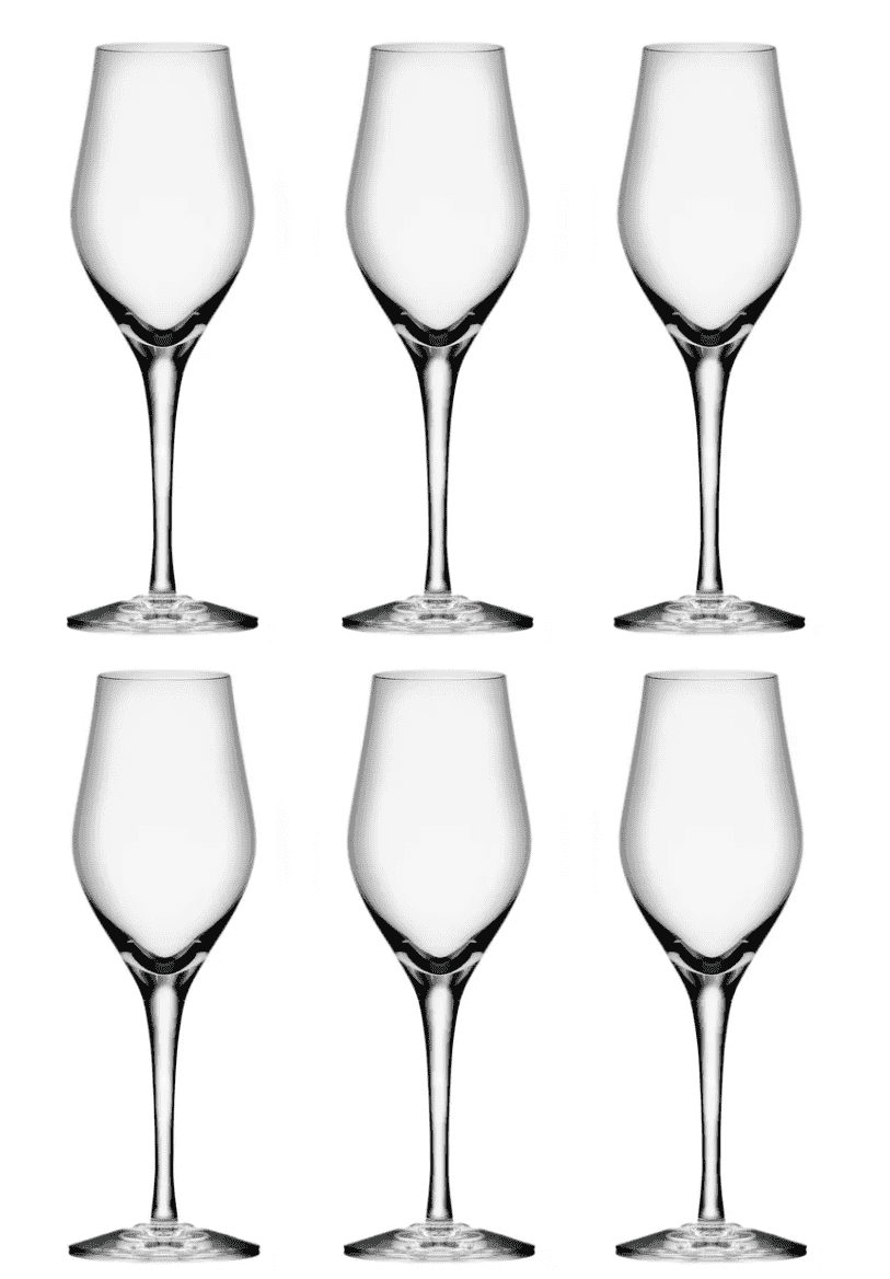 Orrefors Sense Champagne Glasses, 25.5 cl, Set of 6