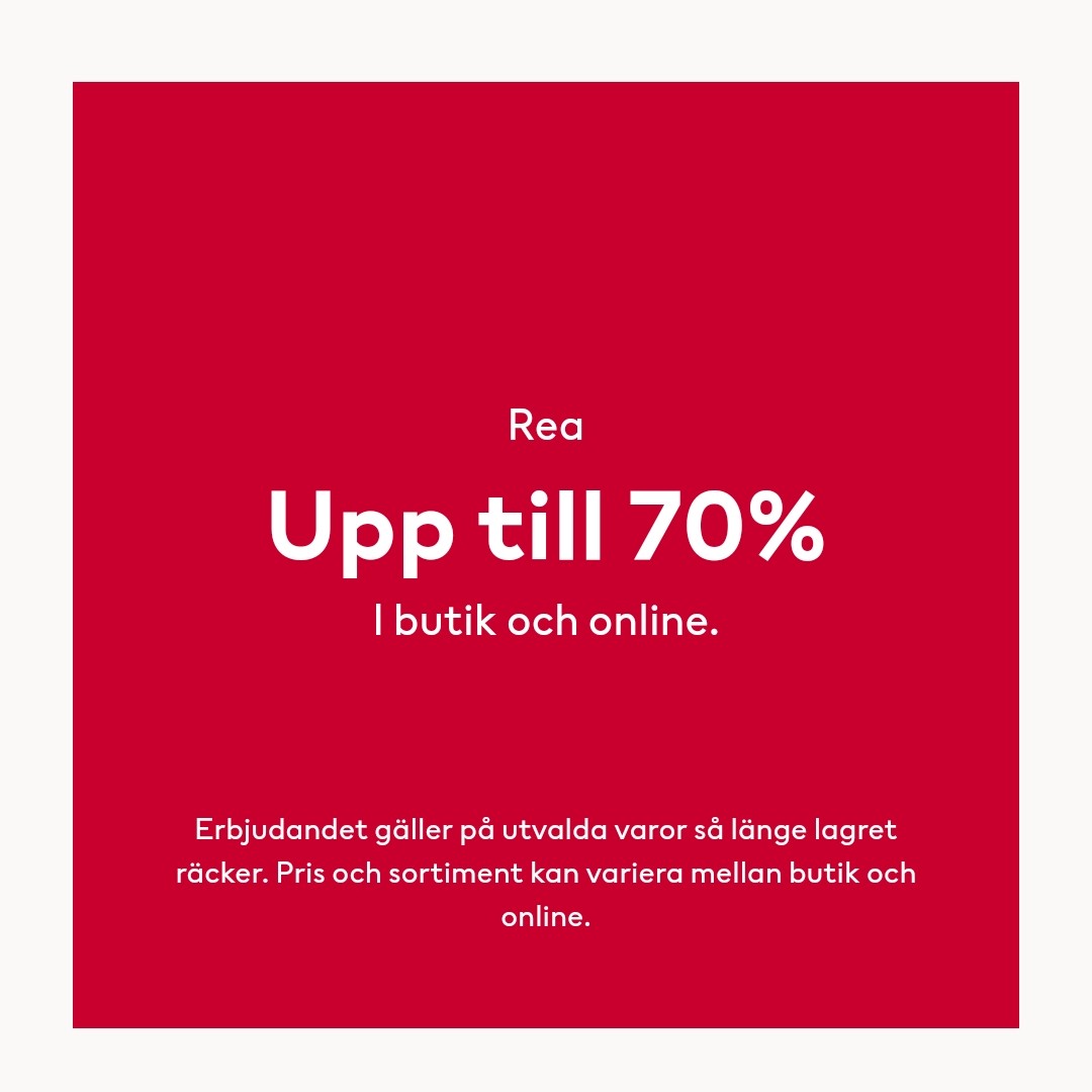 Upp till 70% rabatt på H&M