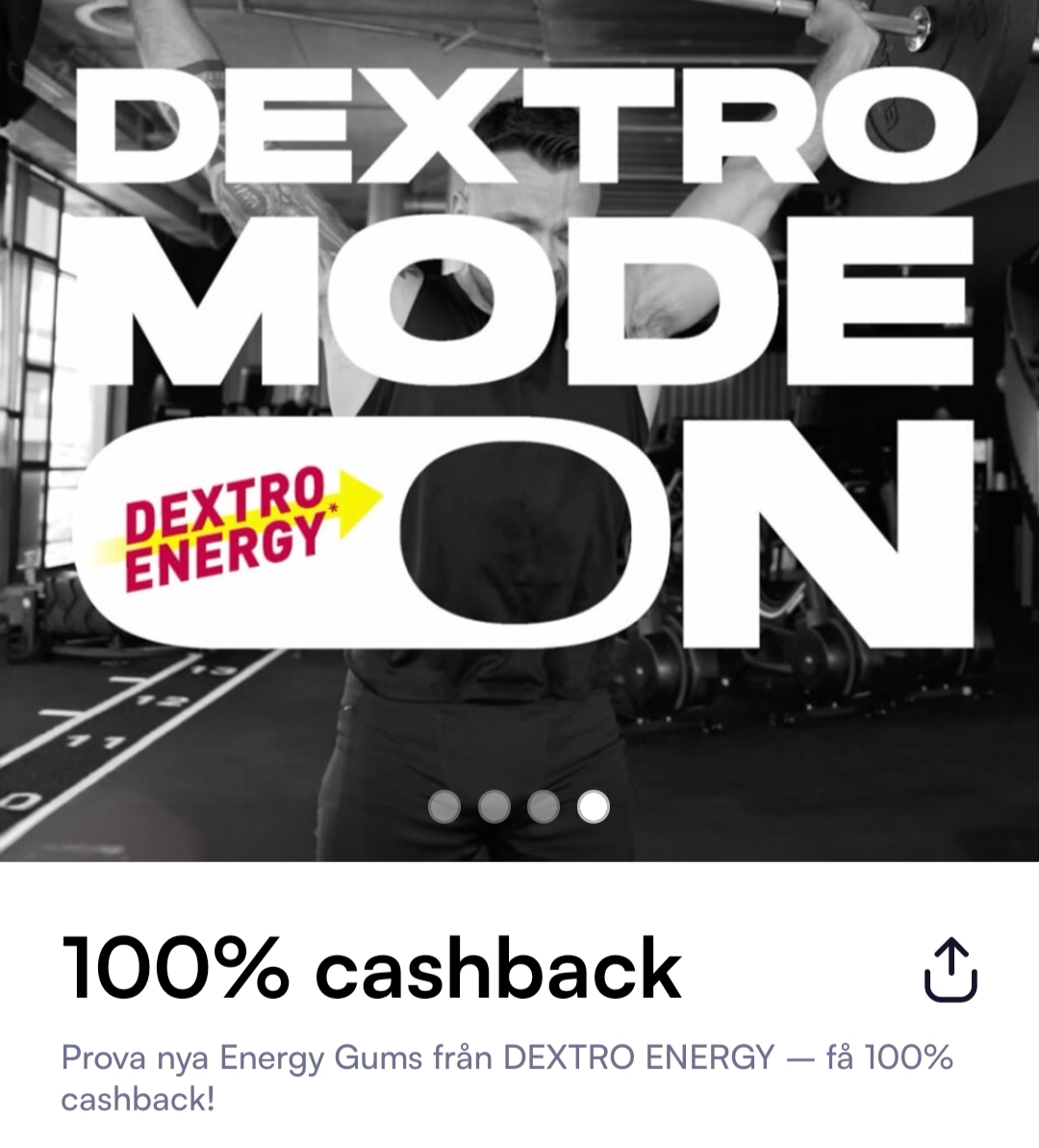 Prova nya Energy Gums från DEXTRO ENERGY – få 100% cashback!