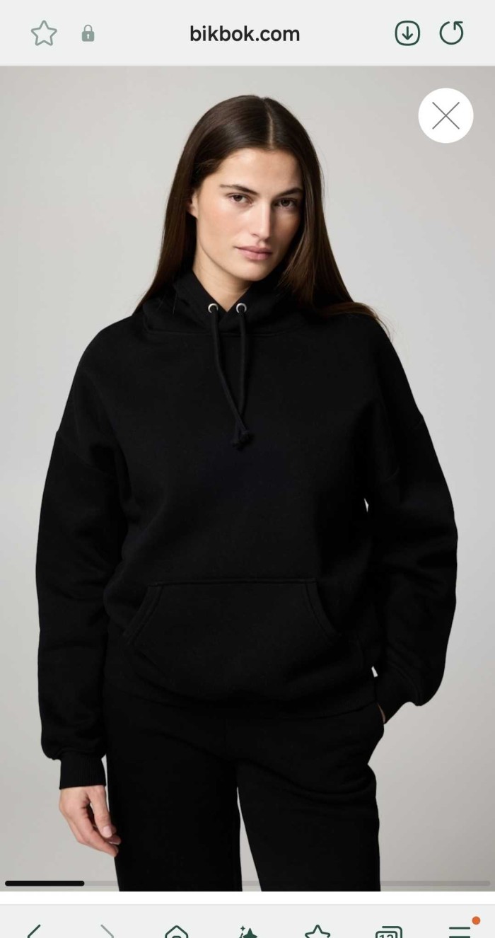 Women's Svart Mega Hoodie from Bik Bok