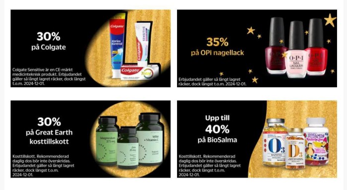 Apotea Black Week, upp till 40% rabatt!
