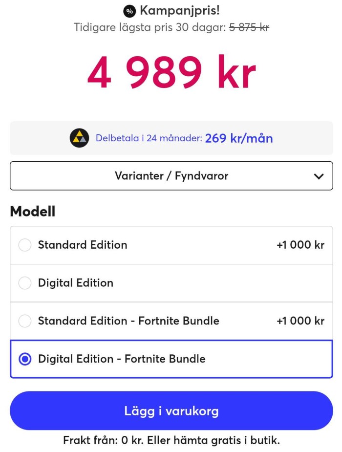 Webhallen - PlayStation 5 Slim Digital - Cobalt Star Bundle