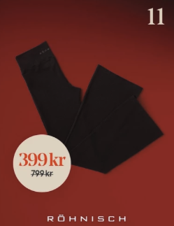 Lucka 11: 50 % på Röhnisch Seamless Flare tights hos Åhléns