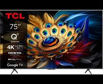 TCL 75C61B 75" 4K QLED-TV med livfull bild
