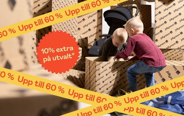 Upp till 60% + 10% extra rabatt på Jollyroom