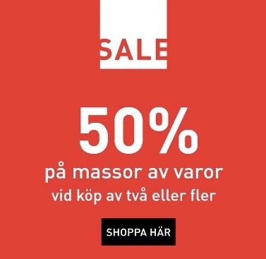 Mellandagsrea hos Hemtex - 50% rabatt på massor av varor