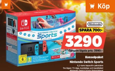 Nintendo Switch Sports konsolpaket