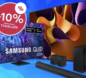 Få 10 % rabatt på nästan alla TVs och soundbars