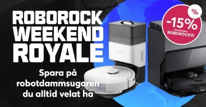 15% på robotdammsugare från Roborock