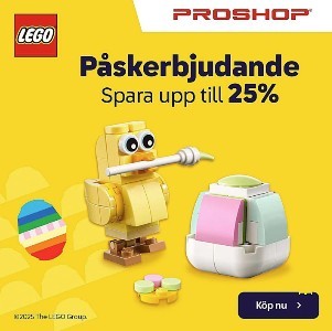 Spara upp till 25% på LEGO hos Proshop