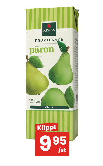 Kiviks Musteri fruktdryck 9,95 kr