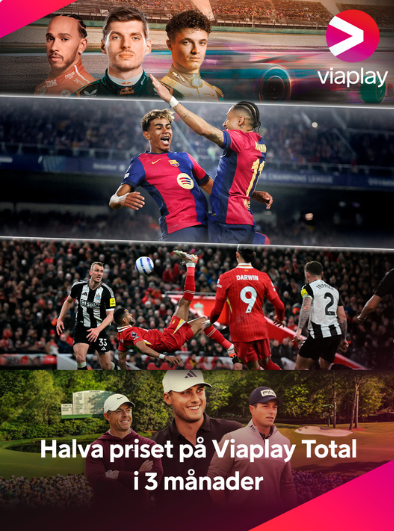 50% på Viaplay Total i 3 månader med rabattkod