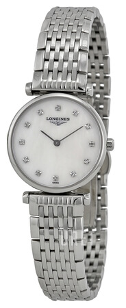 Longines Grande Classique Vit/Stål Ø24 mm