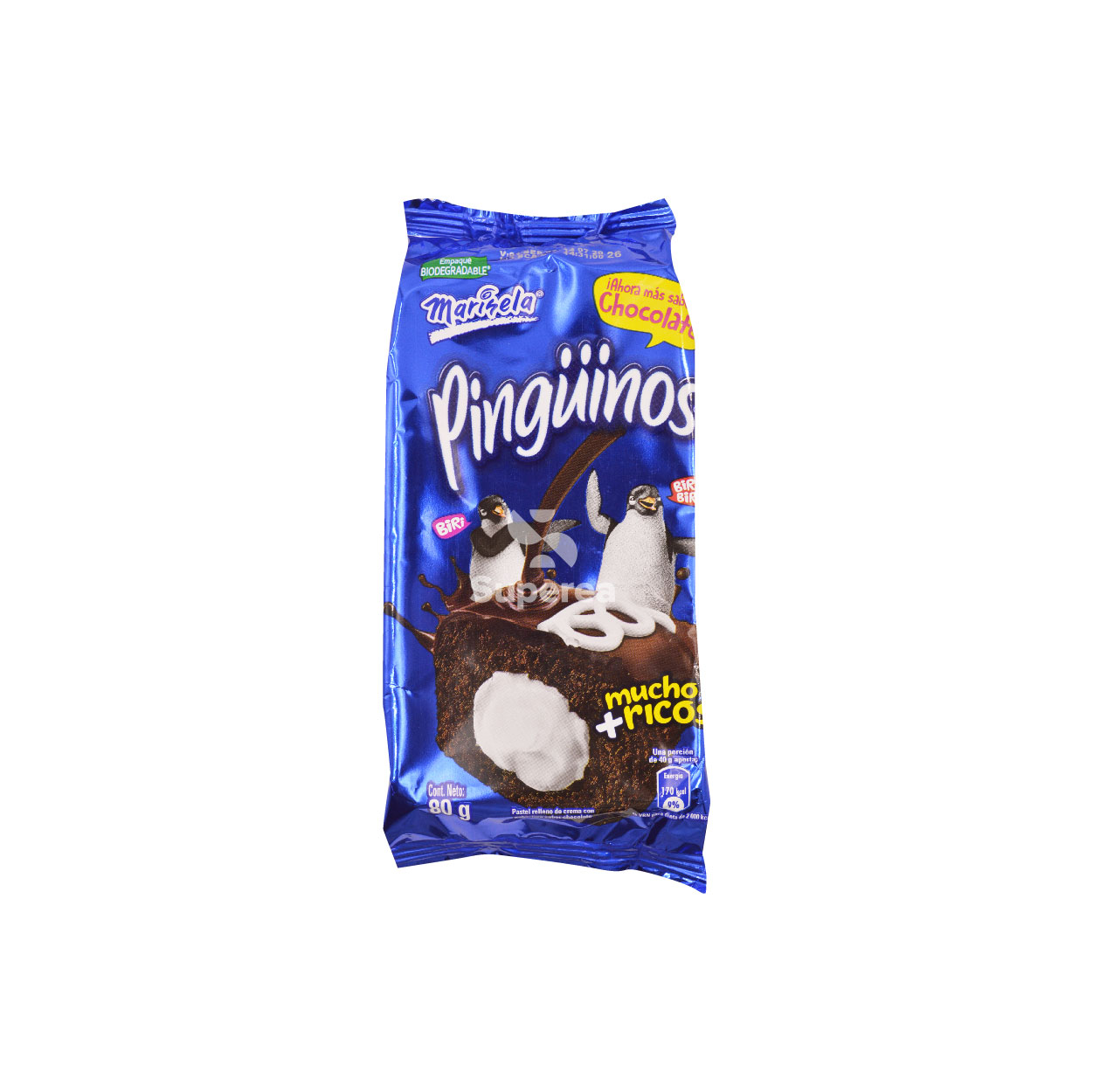 Pingüinos de Chocolate Marinela Bolsa 2 Un | Superea